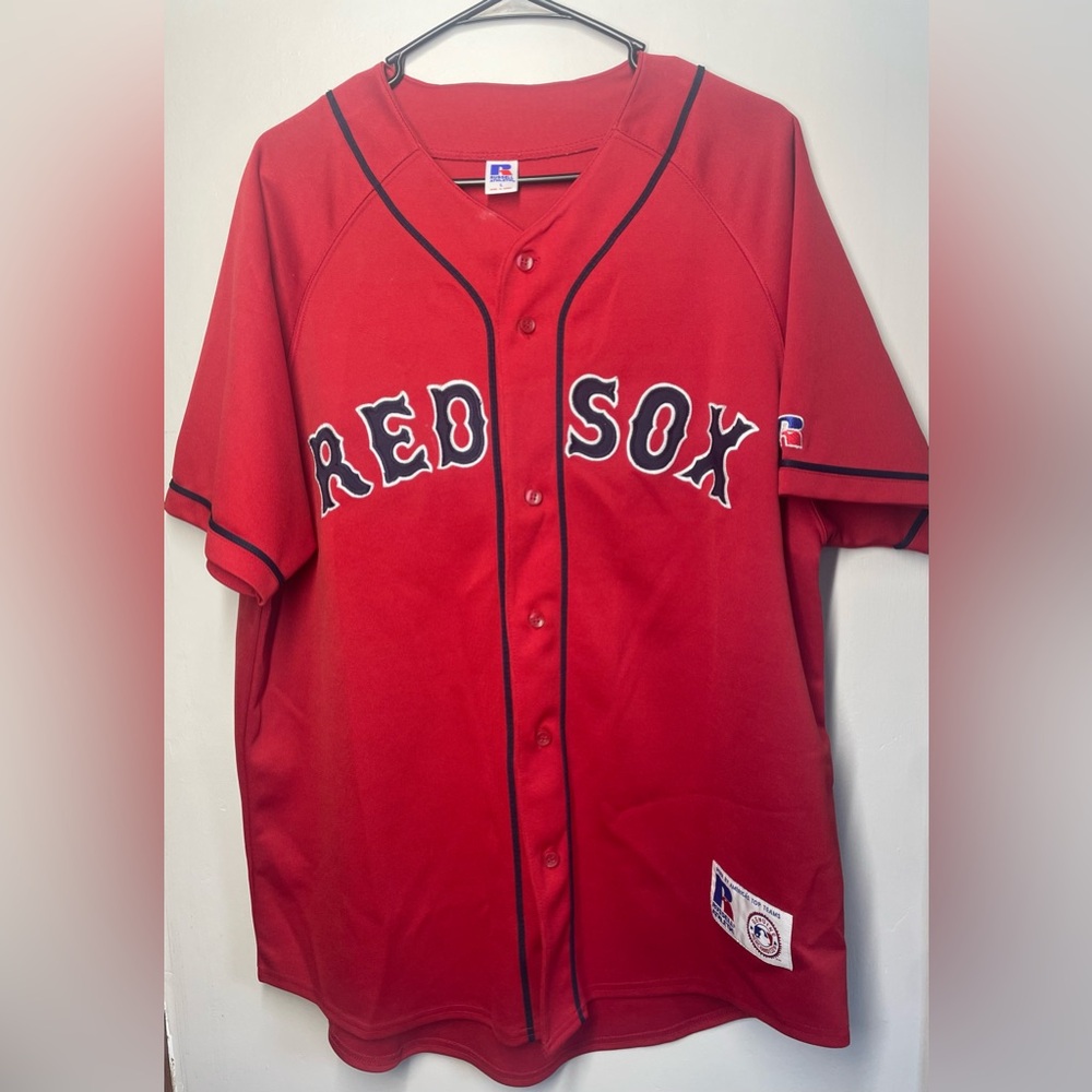 Curt Schilling Alternate Home Boston Red Sox Russell Athletic Jersey Size Large